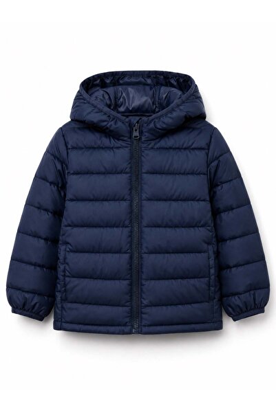 GAP Kids Gap Boys' Hooded Inflatable Coat - Waterproof Puffer Jacket Black