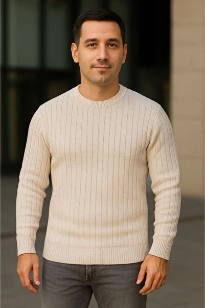 Veraura Lifestyle Men's Cycling Round Neck Knitwear Sweater Cotton Thick Cord...