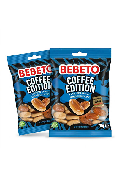 BEBETO Jelibon Kahve Latte Aromalı Yumşak Şeker 70 g 3 adet