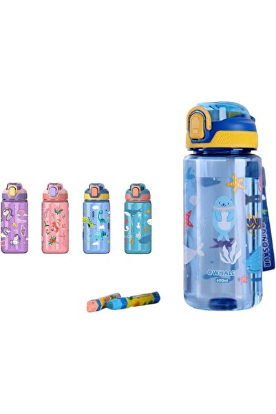 GENERAL Kids Water Bottle for School or Travel, 600ml Durable Plastic Water B...