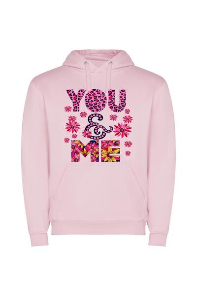 iLovePrints Floral Adobe Affair Φούτερ με κουκούλα σε χρώμα Ροζ