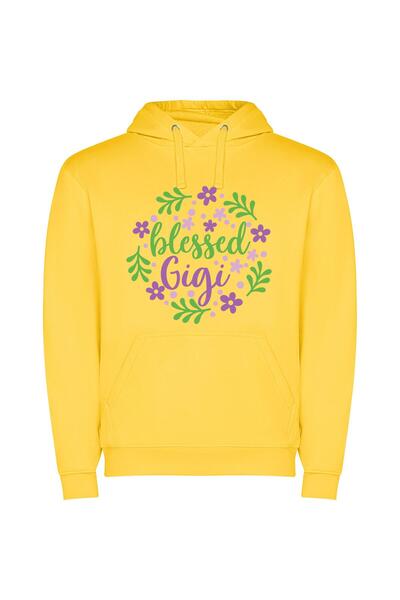 iLovePrints Glorious Gigachad's Floral Blessing Φούτερ με κουκούλα σε χρώμα Κ...
