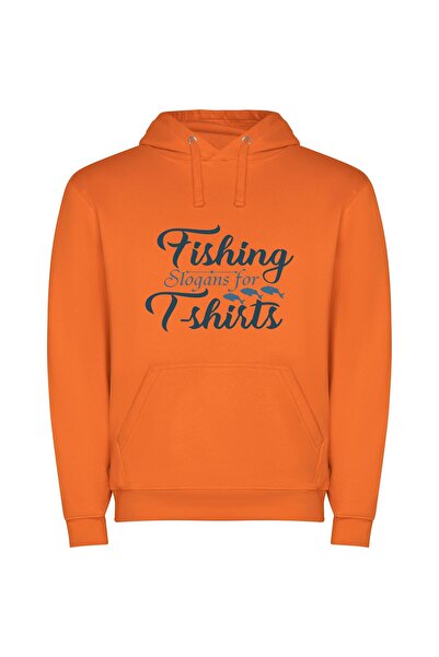 iLovePrints Fashionable Fisherman's Statement Φούτερ με κουκούλα σε χρώμα Πορ...