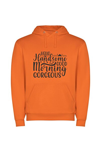iLovePrints Elegantly Captivating Greetings Φούτερ με κουκούλα σε χρώμα Πορτο...