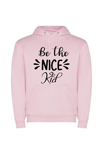 iLovePrints Kind Kids in Monochrome Φούτερ με κουκούλα σε χρώμα Ροζ