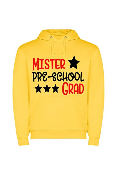iLovePrints Elite Preschool Branding Φούτερ με κουκούλα σε χρώμα Κίτρινο