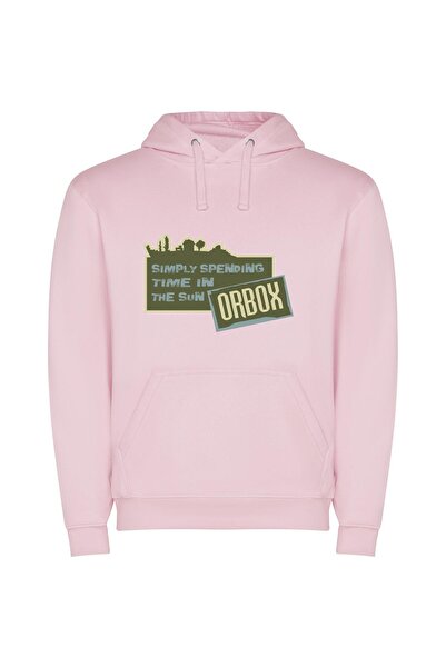iLovePrints Sunny Serenity Unveiled Φούτερ με κουκούλα σε χρώμα Ροζ