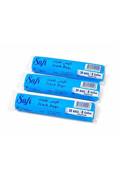 safi Trash Bags, 8 Gallon, 55 x 57 cm - 30 Count