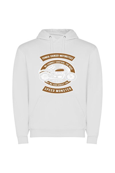 iLovePrints Helmeted Control: Motorcycle Elegance Φούτερ με κουκούλα σε χρώμα...