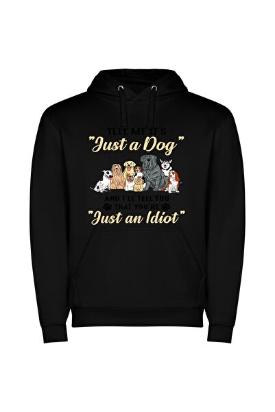 iLovePrints Furry Friends Follies Φούτερ με κουκούλα σε χρώμα Μαύρο