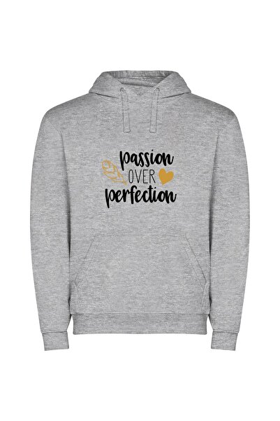 iLovePrints Pure Passionate Perfection Φούτερ με κουκούλα σε χρώμα Γκρι