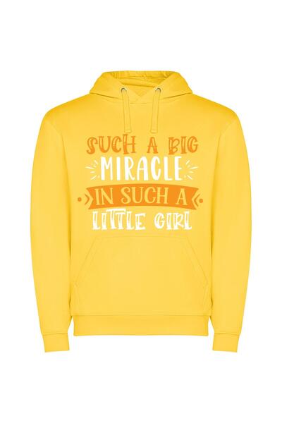 iLovePrints Squishy Stomach Wonder Φούτερ με κουκούλα σε χρώμα Κίτρινο
