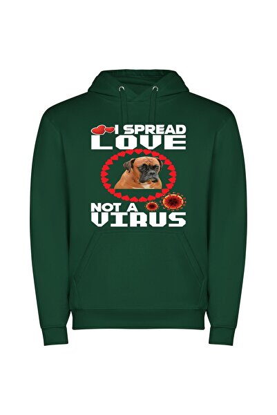 iLovePrints Boxer Love: Chronicles Φούτερ με κουκούλα σε χρώμα Πράσινο