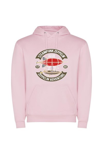 iLovePrints Punk Zepp Air Haven Φούτερ με κουκούλα σε χρώμα Ροζ