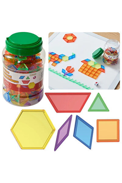 Masterkidz Set de blocuri mozaic Tangram Montessori 140 piese.