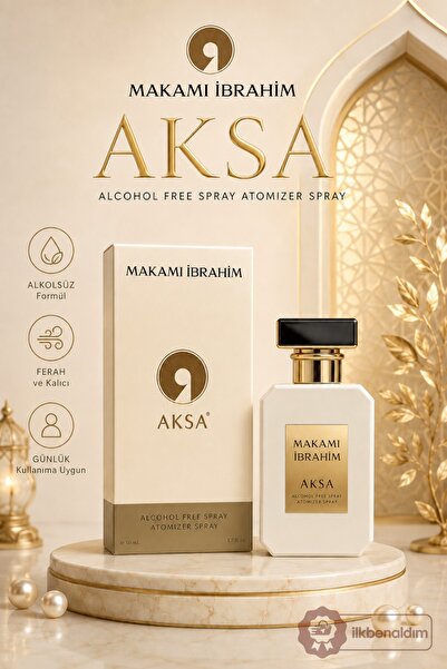 İlkbenaldim Makamı İbrahim 50 ml Alkolsüz Parfüm Spreyi – Kalıcı ve Ferah Koku