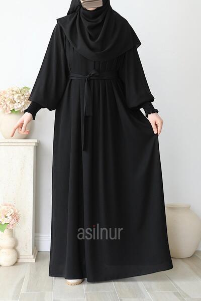 ASİLNUR Eflin Elbise Siyah