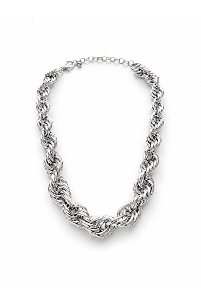 Venus Design قلادة حلزونية سميكة من الفولاذ