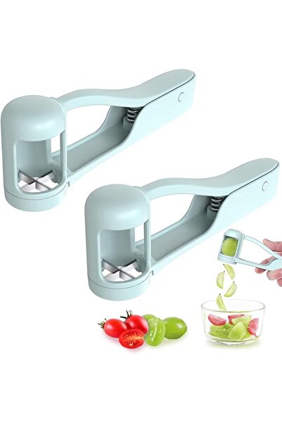 Yelajoy 2 PCS Blue Grape Cutter, Fruit Slicer for Toddlers, Cherry Slicing To...