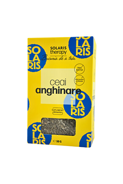 Solaris Plant Ceai Anghinare, 50g, pentru detoxifiere, sprijină sănătatea fic...