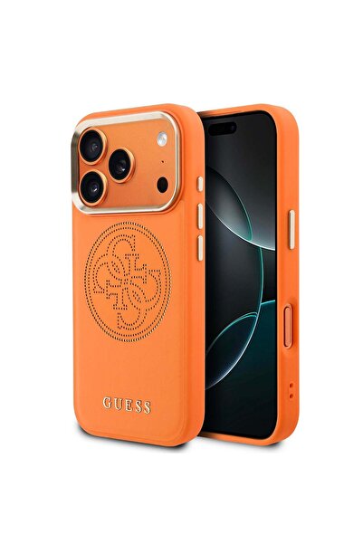 Guess Husă spate pentru Apple iPhone 17 Pro, PU perforat, Logo 4G, MagSafe, P...