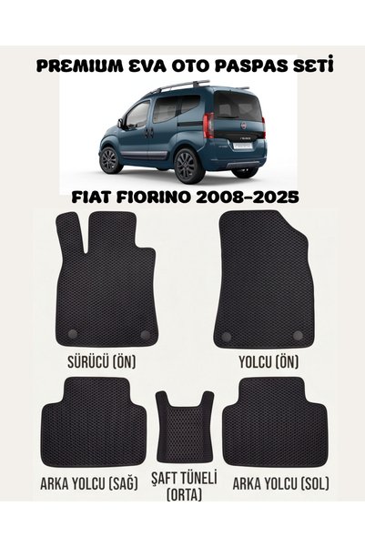 8D OTO PASPASI FİAT FİORİNO SERİSİ 2008 - 2025 ARACA ÖZEL PREMİUM EVA PASPAS ...