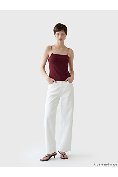 LC Waikiki White Wideleg Women's Jean Pants