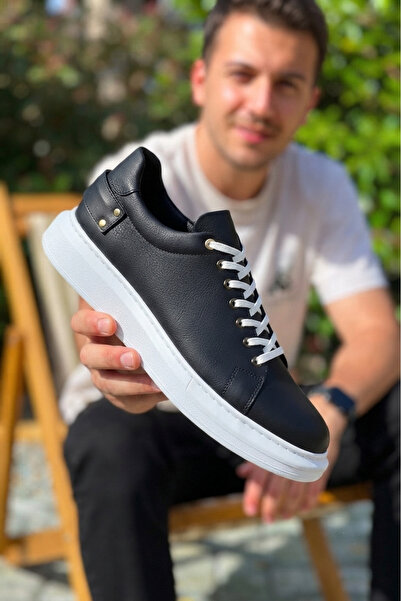 Zerenyus Zrk-X047 Premium High Quality Thick Sole Black White Crocodile Casua...