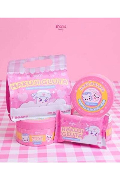 SHAHA beauty HAKUJI GLUTA Advanced Bleaching Complex soap 3soaps 210g(3soapsx...