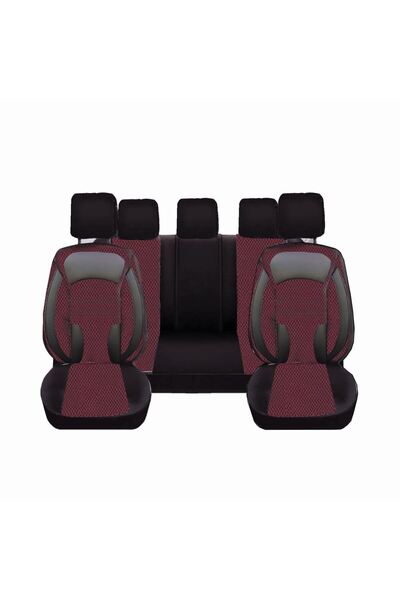 Deluxe Set Huse Scaune Auto DeluxeBoss, stofa cu piele ecologica, pt bancheta...