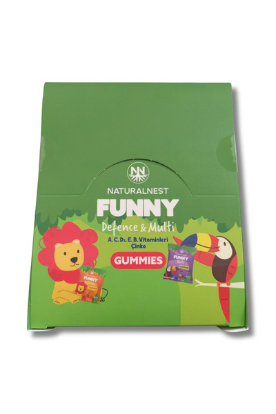 Naturalnest Funny Multi Defence Gummies 8'li - 36 Paket Stant