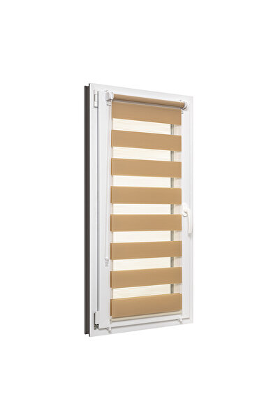 Generic Brand Jaluzea zi și noapte 40x150 cm, negru, montaj fără găurire