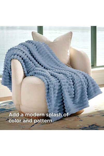 BEDSURE Sherpa Fleece Throw Blanket for Couch - Thick and Warm Blanket for Wi...