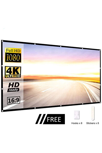 Choice 60 inch 60 84 100 120 150 Inch Projector Screen Portable Projection Sc...