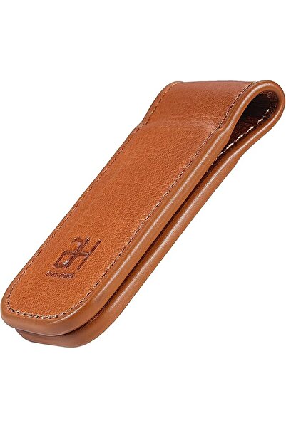 GH GOLD HORSE Slim Magnetic Money Clip Genuine Leather Business Card Holder f...