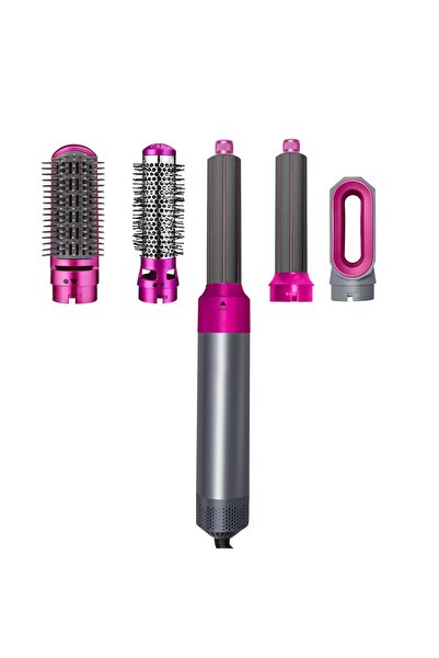 PlayFun Perie de Păr 5în1 cu Aer Cald, Multifuncțională, Accesorii Incluse