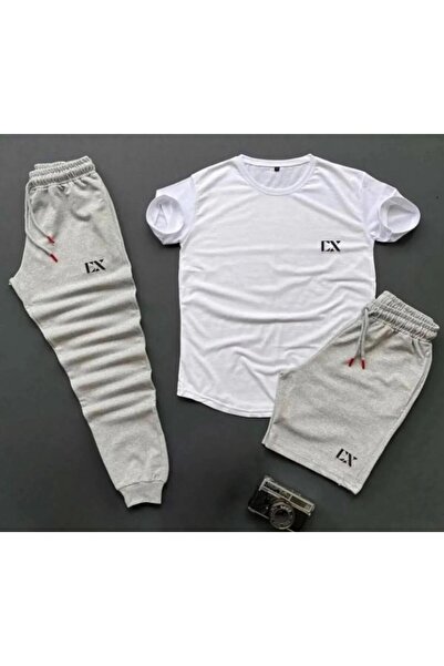 CLOTHES33 T-Shirt, Sweatpants, Shorts 3-Piece Combination, Thin Summer, Sweat...