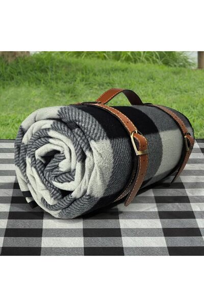 GENERAL PortableAnd Extra Large Picnic & Outdoor Blanket 3 Layers for Water-R...