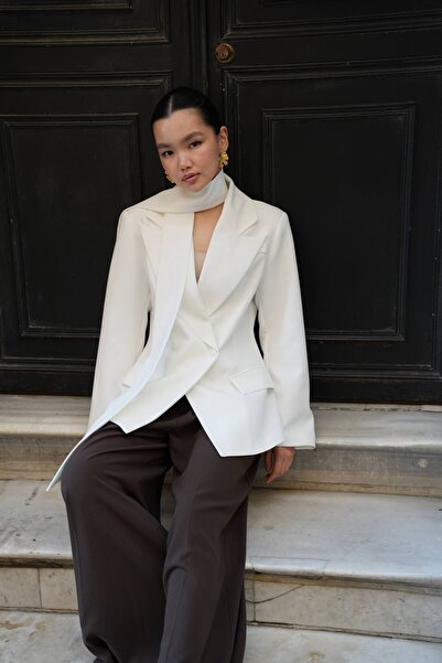 Julidress Premium Blazer Jacket with Shawl Detail and Lining