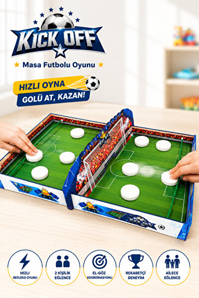 TRENDZONE Kick Off Table Finger Football Game – Quick Reflex and Skill Game f...