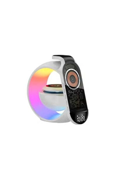 HXD Zoomlion LED Colorful BT Speaker 3-in-1 Wireless Charger with Alarm Clock...