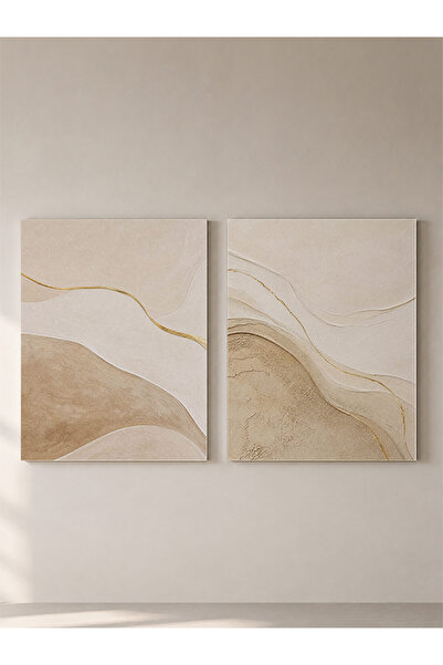 ocean velas Sakin Dalgalar ve Altın Işıltı ,Kanvas Tablo - 25 x 35 cm