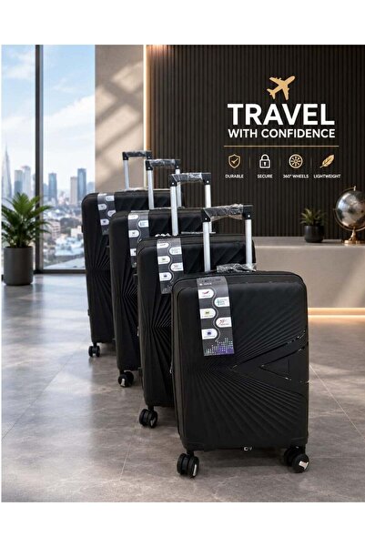 Generic Luggage Sets of 4 Pieces, Carry On Cute Suitcase with Rolling Spinner...