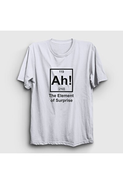 Presmono تي شيرت أبيض للجنسين من Ah The Element Of Surprise Chemistry 616276tt