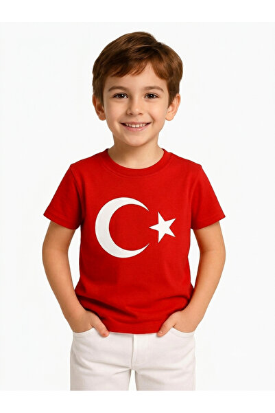 Babix Unisex Red Turkish Flag T-Shirt April 23 October 29 May 19 November 10 ...