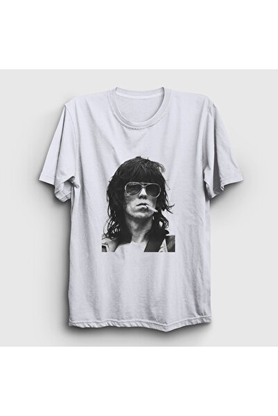 Presmono Tricou unisex alb Keith Richards Rock The Rolling Stones 617604tt