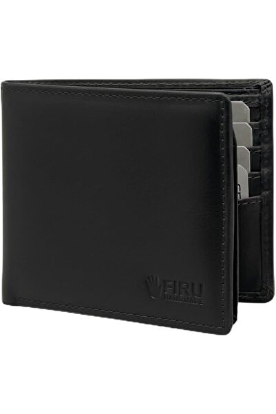 firu محفظة رجالية نحيفة مصنوعة يدويًا من جلد الجاموس مع خاصية حجب RFID - نحيف...