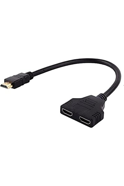 GENERAL HDMI Male to 2 Female 1 In 2 Out Splitter Cable Adapter Converter, 10...