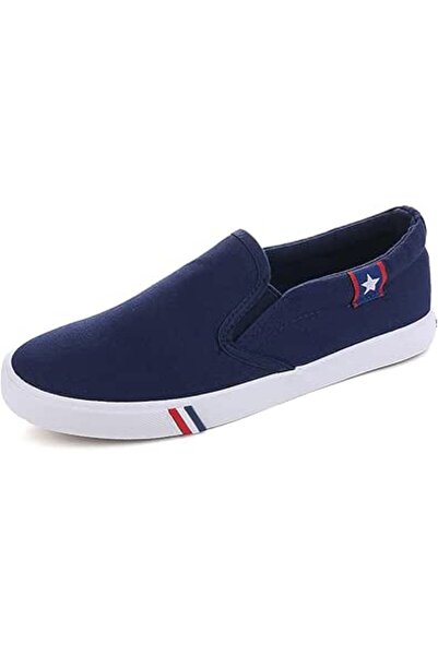 AioTio Walking Shoes for Men Slip On Breathable Lightweight Canvas Sneakers N...