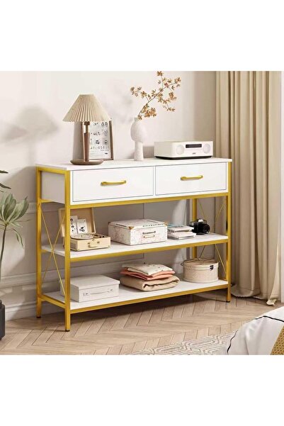 Recheer-Go 3-Tier Shoe Rack, Shoe Cabinet with 2 Drawers, Metal Shoe Rack, Ca...